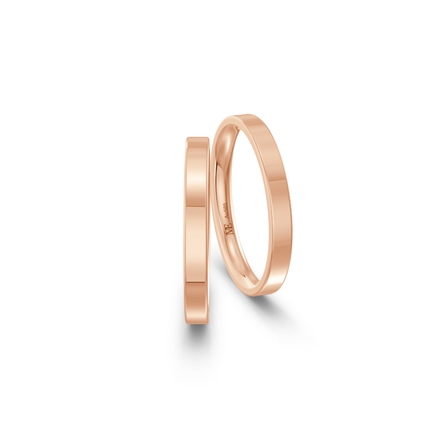 2,5 mm modernus vestuvinis žiedas