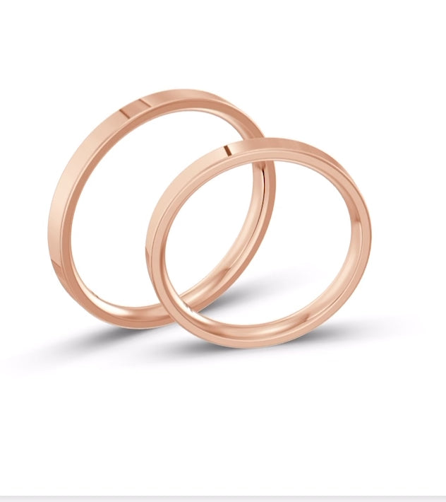 2,5 mm modernus vestuvinis žiedas